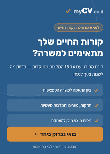 בדיקת קורות חיים