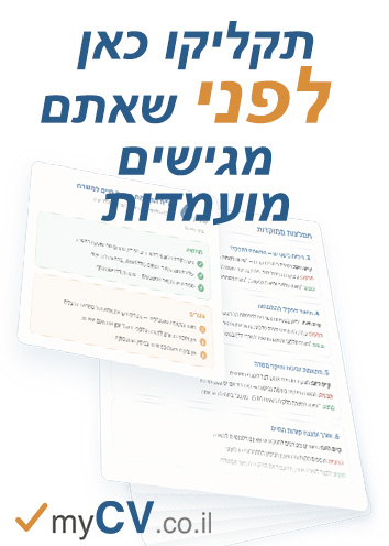 בדיקת קורות חיים